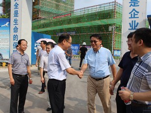 合肥市人大常務(wù)委員會(huì)副主任孔向陽(yáng)與董事長(zhǎng)親切握手