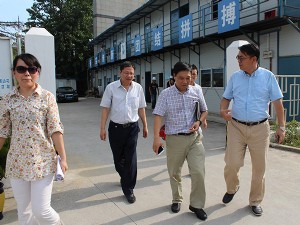 合肥市經(jīng)開區(qū)管委會(huì)建管中心主任張紅環(huán)、副主任惠穩(wěn)善來(lái)公司檢查指導(dǎo)