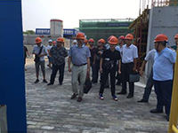 六安市霍邱縣住建局組織霍邱縣質(zhì)量安全監(jiān)督機(jī)構(gòu)及建筑企業(yè)負(fù)責(zé)人一行人來(lái)公司在建項(xiàng)目觀摩交流